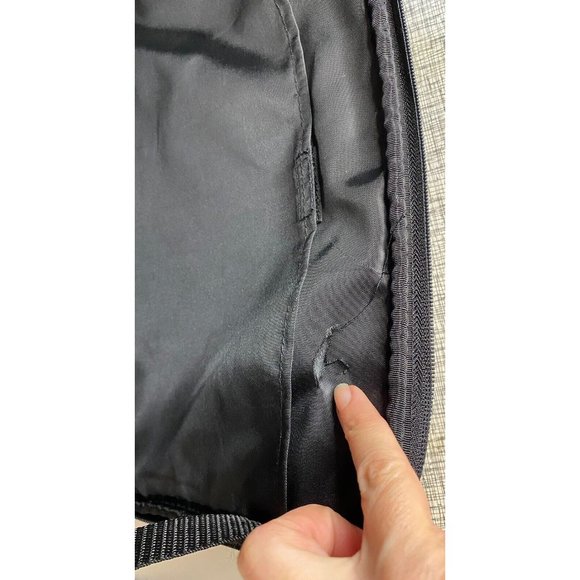 Crop In Style Black Canvas Zip Up Scrapbook Arts & Crafts Backpack Bookbag - Picture 5 of 8